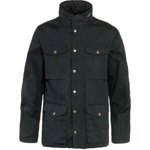 NEW Fjallraven Men's Small Raven BLACK Jacket Greenland G-1000 w/ Pullout Hood
